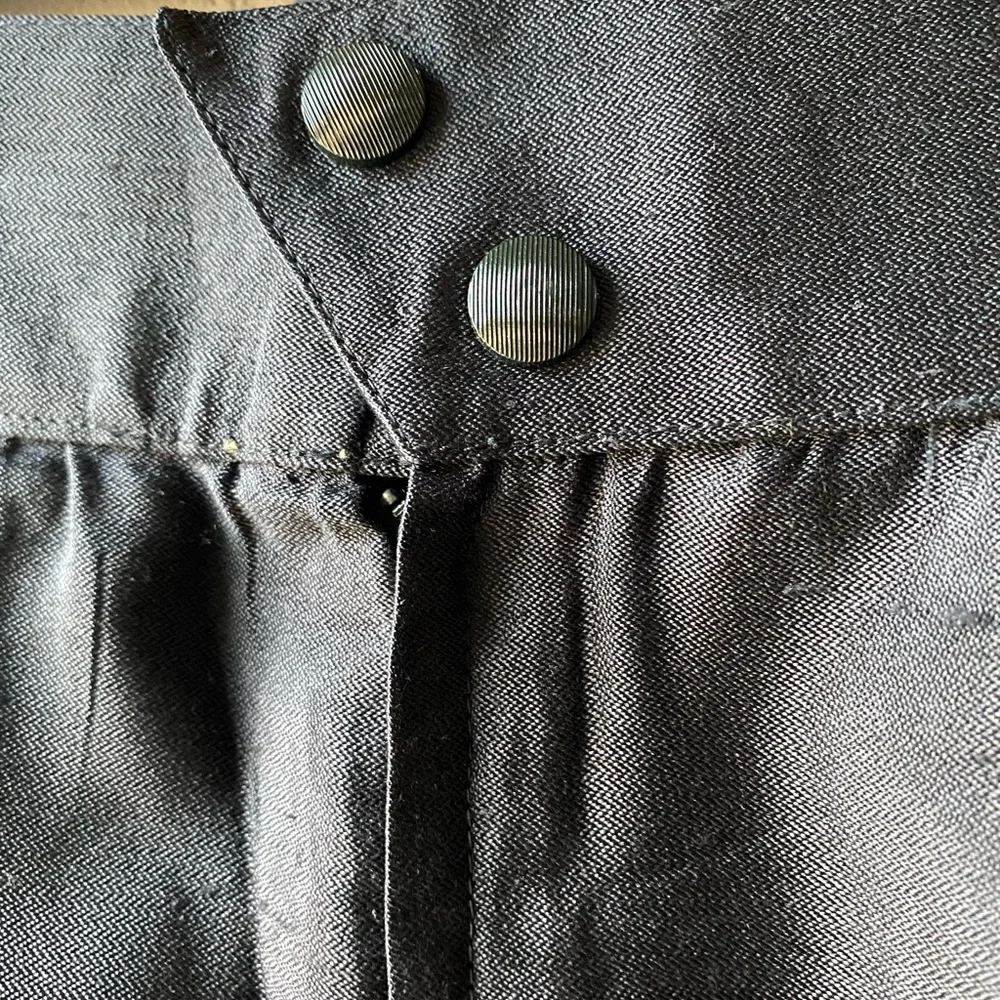 Thierry Mugler Vintage Silk Black Pencil Skirt